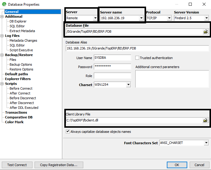 conexao banco em rede/remoto